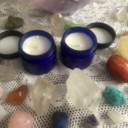 Handmade Rose & Vanilla Soy Wax Candle, Aromatherapy Vegan Candle - thumbnail 4