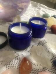 Handmade Rose & Vanilla Soy Wax Candle, Aromatherapy Vegan Candle - thumbnail 1