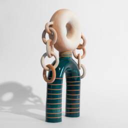 Ceramic Sculpture Portale 0038 - Minimalist Design Home Furniture & Decor Handmade in Italy - thumbnail 2