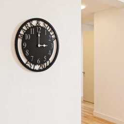Custom Metal Wall Clock, Personalized Couple Clock Gift, Round Modern Anniversary Home Gift - thumbnail 2