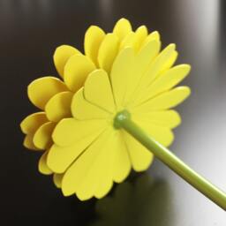 Metal Daisy, Flower, Yellow Birthday Gift, Steel Bridesmaid Wedding, 11Th Anniversary, 6Th Anniversary - thumbnail 3