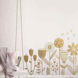 Flower Garden Wall Decal - Decals, Dandelion Decal, Girls Room Nursery Stickers, Flowers Decor - thumbnail 4
