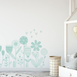 Flower Garden Wall Decal - Decals, Dandelion Decal, Girls Room Nursery Stickers, Flowers Decor - thumbnail 2