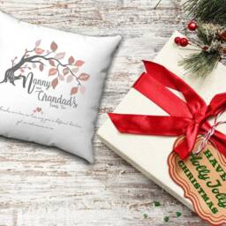 Personalised Family Tree Cushion, Christmas Family Gift, Grandparent Gifts, Nanny Birthday Mother's Day Gift - thumbnail 3
