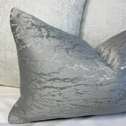 Hamlet Luxury Rectangle Cushion Cover, Dove - Grey Pillow Cover - thumbnail 4