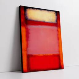 Modern Abstract Red & Pink Exhibition Oil Painting Wall Art, Framed Canvas Poster Print, Home Living Room Decor Gift Idea - thumbnail 2