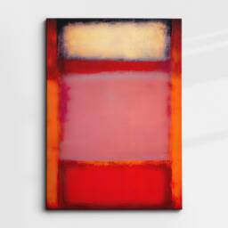 Modern Abstract Red & Pink Exhibition Oil Painting Wall Art, Framed Canvas Poster Print, Home Living Room Decor Gift Idea - thumbnail 3