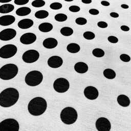 Black & White Cushion Cover With Polka Dot Pattern - Double Sided Printing Throw Pillow On The Soft Chenille Multi Size Options - thumbnail 2