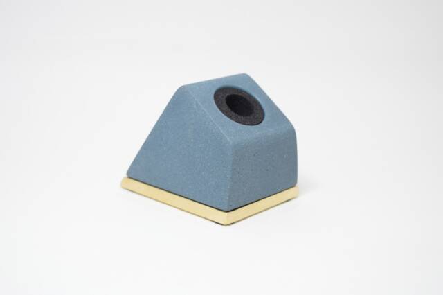 Penwell Craftsman Deluxe Brass - Kingfisher Blue The Pen Cap Holder For Capped Fountain Pens & Rollerballs