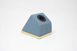 Penwell Craftsman Deluxe Brass - Kingfisher Blue The Pen Cap Holder For Capped Fountain Pens & Rollerballs