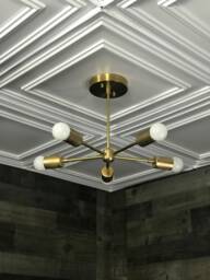 Ikigai Modern 5 Light Sputnik Mid Century Industrial Chandelier