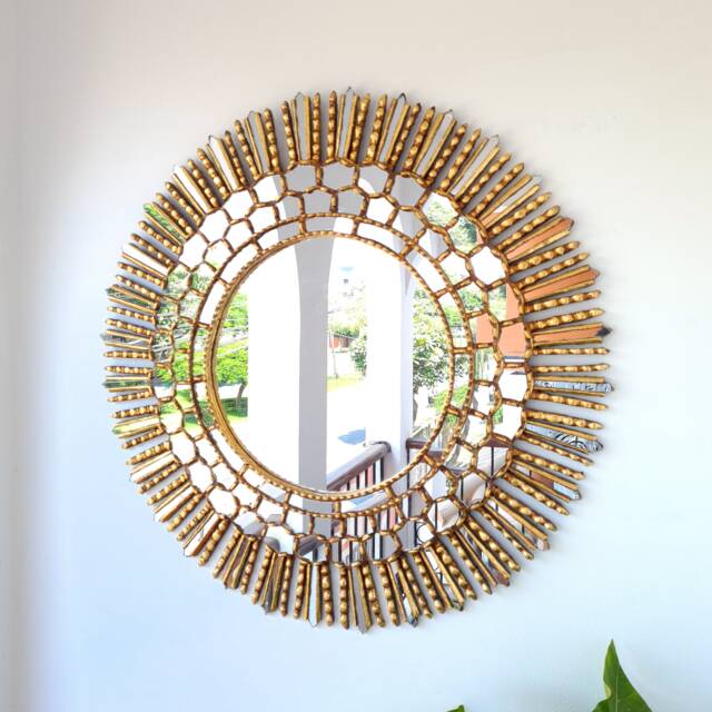 "Peruvian Mirrors ""Fine Lime 78 cm Gold" - image 1