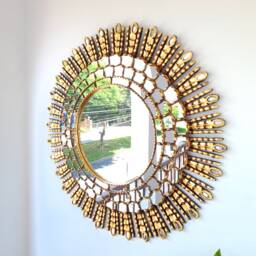 "Peruvian Mirrors ""Fine Lime 78 cm Gold" - thumbnail 3