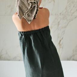 Linen Spa Sauna Wrap Towel Hook & Loop Fastener - thumbnail 3