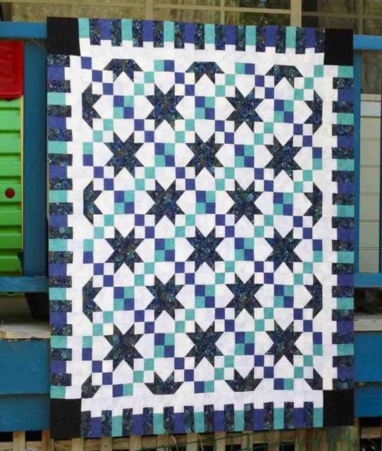 Buttercup Starburst Quilt Pattern - Modern Geometric Throw - PDF Pattern - image 1