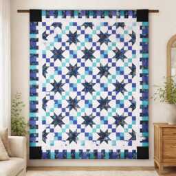 Buttercup Starburst Quilt Pattern - Modern Geometric Throw - PDF Pattern - thumbnail 4