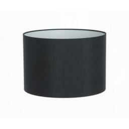 Hand Made Black Satin Backed Duppion Lampshade