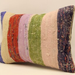 Pillow Cover - Classic Kilim Pillow -Sofa Ticking -Home Decor- Cotton Decorative 14x20-Throw Covers 4Bef-259 - thumbnail 3