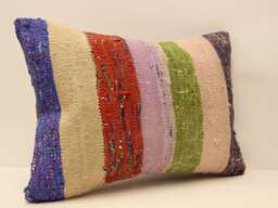 Pillow Cover - Classic Kilim Pillow -Sofa Ticking -Home Decor- Cotton Decorative 14x20-Throw Covers 4Bef-259 - thumbnail 1
