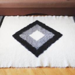 Wool Rug/Swedish Rug/Flokati/Rug/Moroccan Rug/White Rug/Sheepskin Rug/Hand Hooked Rug/Carpet/Nursery Decor/Rag Rug/Fathers Day Gift - thumbnail 3