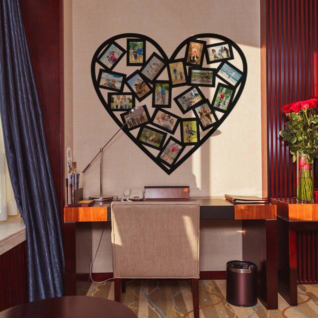 Picture Frame Wall Sticker - Photo Frames Vinyl Decal Polaroid Family Planner Custom Heart Decals Interior Room Decor Stickers Photos - image 1
