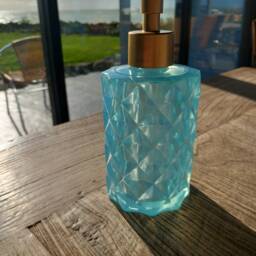 Light Blue Luxury Soapdispenser Epoxy Resin Bathroomdesign Beautysalon Kitchen Soap Dispenser - thumbnail 3