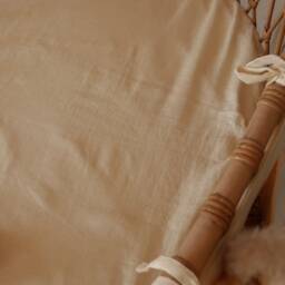 Cream Linen Fitted Sheet - thumbnail 2