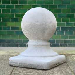 Outdoor Large Ball Sculpture Concrete Statue Cement Decoration Stone Ornament Handmade Figurine Lover Gift Yard Art - thumbnail 2