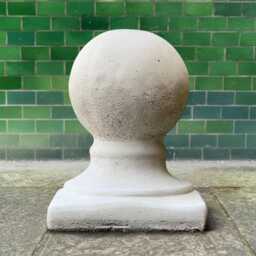 Outdoor Large Ball Sculpture Concrete Statue Cement Decoration Stone Ornament Handmade Figurine Lover Gift Yard Art - thumbnail 3