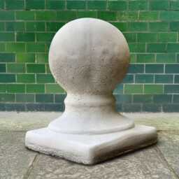 Outdoor Large Ball Sculpture Concrete Statue Cement Decoration Stone Ornament Handmade Figurine Lover Gift Yard Art - thumbnail 1