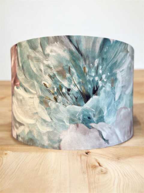 Lani Moonstone 20cm, 30cm, 40cm Handmade Drum Lampshade/Pendant Shade. Teal, Grey Home Decor - image 1