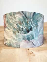Lani Moonstone 20cm, 30cm, 40cm Handmade Drum Lampshade/Pendant Shade. Teal, Grey Home Decor - thumbnail 1