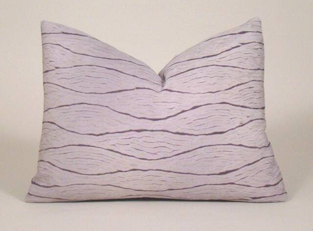 Hand-Dyed Shibori Silk Pillow Cover Mauve Plum Accent - image 1