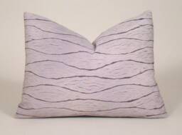 Hand-Dyed Shibori Silk Pillow Cover Mauve Plum Accent - thumbnail 1
