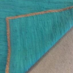"Handmade Chindi Rug, Handmade Rag Boho Hippie Vegan Rug. 60""x40" - thumbnail 4