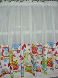 "Curtain ""Owl" - thumbnail 1