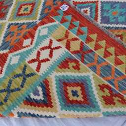5x7 Ft New Oriental Tribal Rug, Turkmen Rug, Flatweave Kilim Afghan Maimana Vintage Rug For Bedroom, Livingroom - thumbnail 4