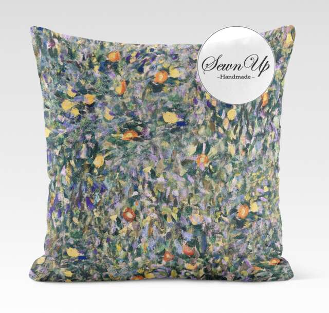 Outdoor Cushion Cover 28 Sizes Klimt's Pears Handmade Floral Flowers Leaf Fruit Gift Waterproof Conservatory - image 1