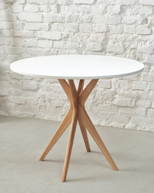 Round Small Dining Table Jubi, Various Diameters -60cm 70cm 80cm, in Colours - image 1