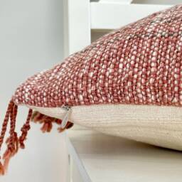 Brown Tribal Hemp Hand Woven Natural Dye Color Pillow Cover - thumbnail 3