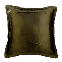 "Decorative Olive Green Euro Size Pillow Cover 24""x24""/26""x26" - thumbnail 3