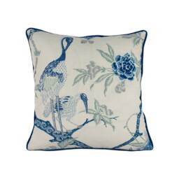 Schumacher - Arbre Chinois Porcelain Classic English Antique Chinoiserie Cushion Cover Handmade Throw Pillow Designer Home Decor