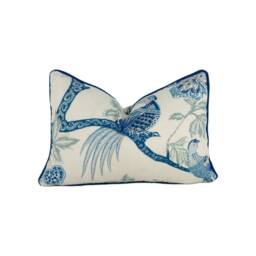 Schumacher - Arbre Chinois Porcelain Classic English Antique Chinoiserie Cushion Cover Handmade Throw Pillow Designer Home Decor - thumbnail 2