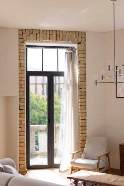 Tie Top Linen Curtain Panel 100% Baltic Linen, Multiple Colors - image 1
