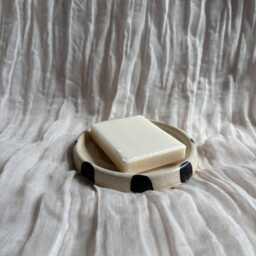 stripe Soap Dish, Rectangular Bathroom Tray, Handmade Kitchen Pottery, Household Holder, Thrown Textured Dishes - thumbnail 2