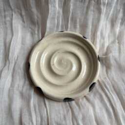 stripe Soap Dish, Rectangular Bathroom Tray, Handmade Kitchen Pottery, Household Holder, Thrown Textured Dishes - thumbnail 3