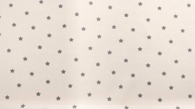 Grey White Cotton Nursery Children Fabric By The Metre - image 1