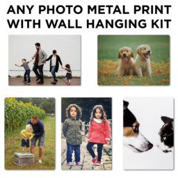 Personalised Any Photo Metal Print. Home Decor. Wall Hanging Plaque. Frame Custom Picture Canvas Waterproof Vibrant Glossy Add Picture - thumbnail 1