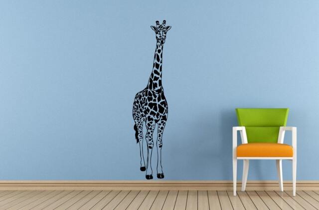 Long Neck Animal Giraffe Safari Savannah Africa Jungle Wall Decal Vinyl Sticker Mural Room Decor L1837 - image 1