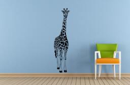 Long Neck Animal Giraffe Safari Savannah Africa Jungle Wall Decal Vinyl Sticker Mural Room Decor L1837 - thumbnail 1